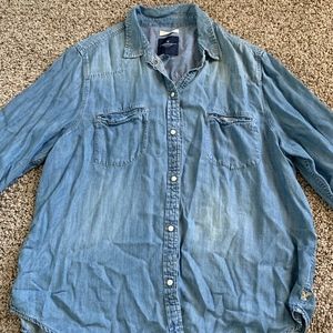 American Eagle Boyfriend Denim Shirt